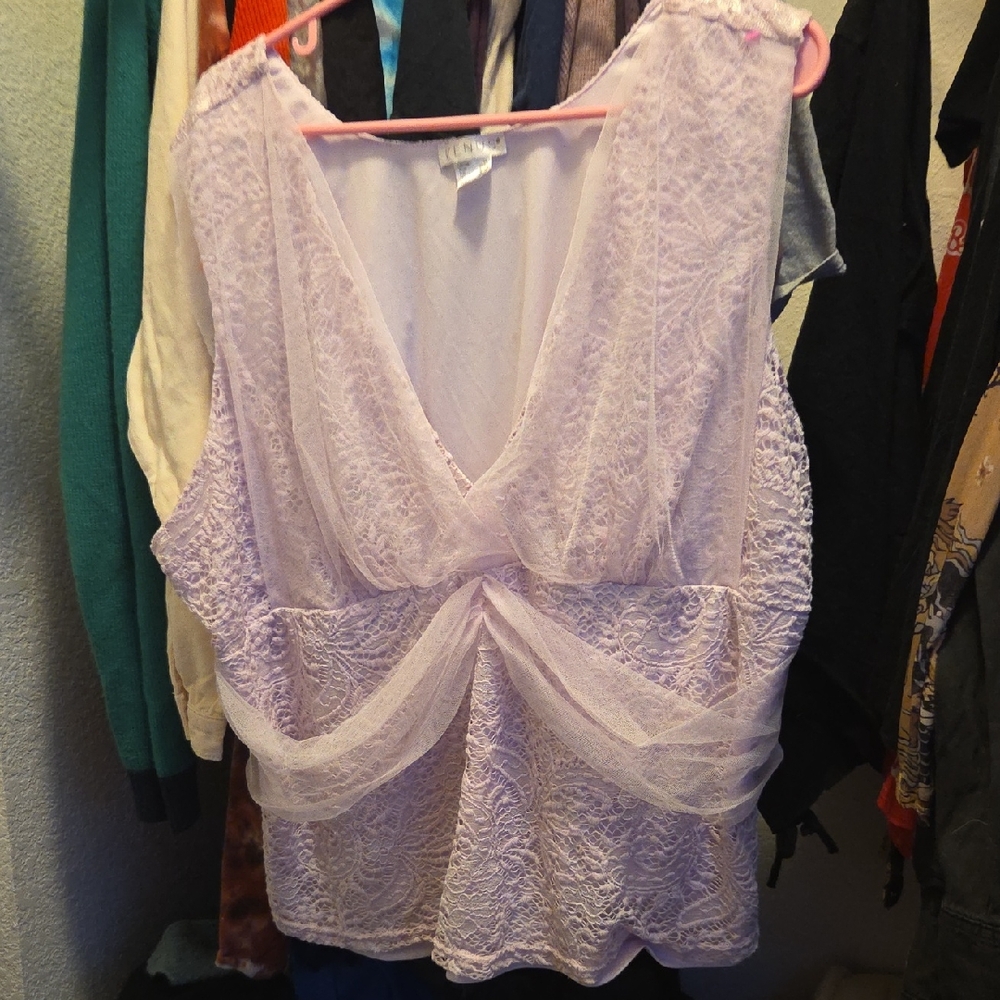 VENUS Soft Purple Lace Babydoll Camisole